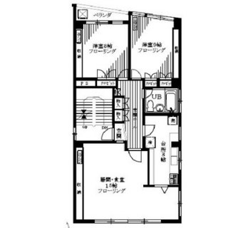 東京都新宿区新宿１丁目 賃貸マンション 2LDK
